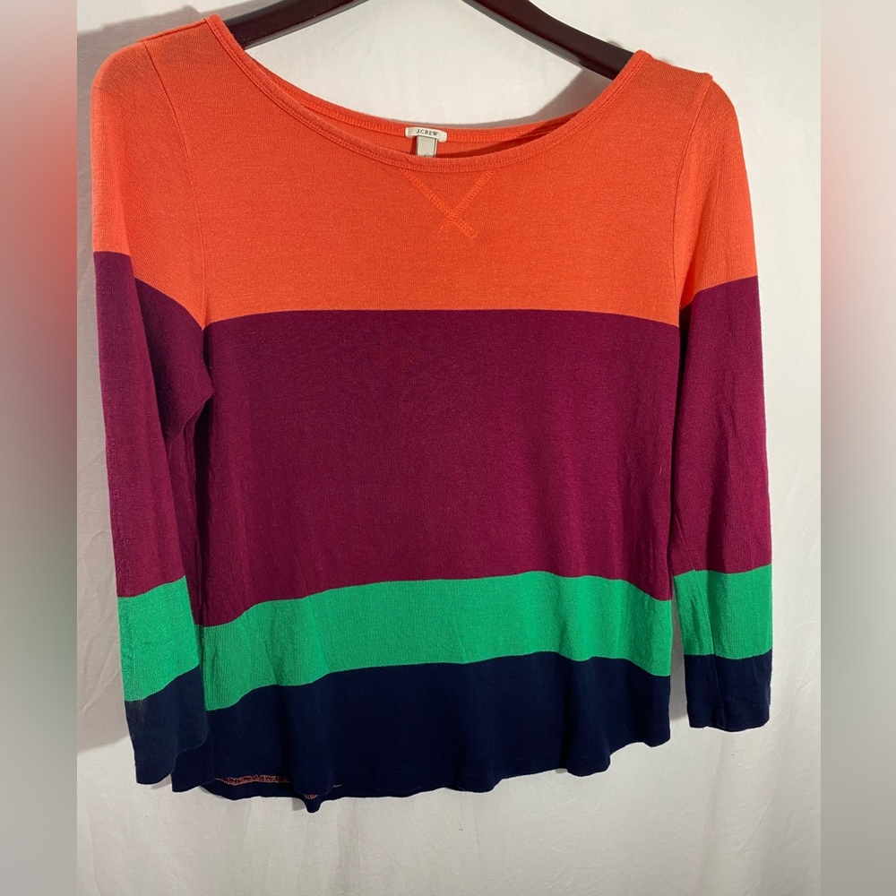 J Crew Colour Block Sweater Size Large